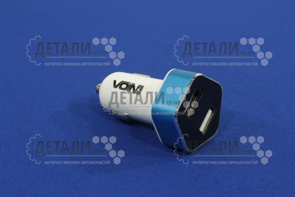 Адаптер автомобільний (прикурювач - USB) (12/24V - 5V 2,4A) + вольтметр VOIN
