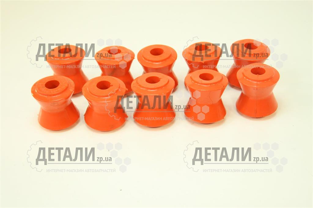Втулки реактивних штанг (тяг) 2121 Нива поліуретан помаранчева комплект