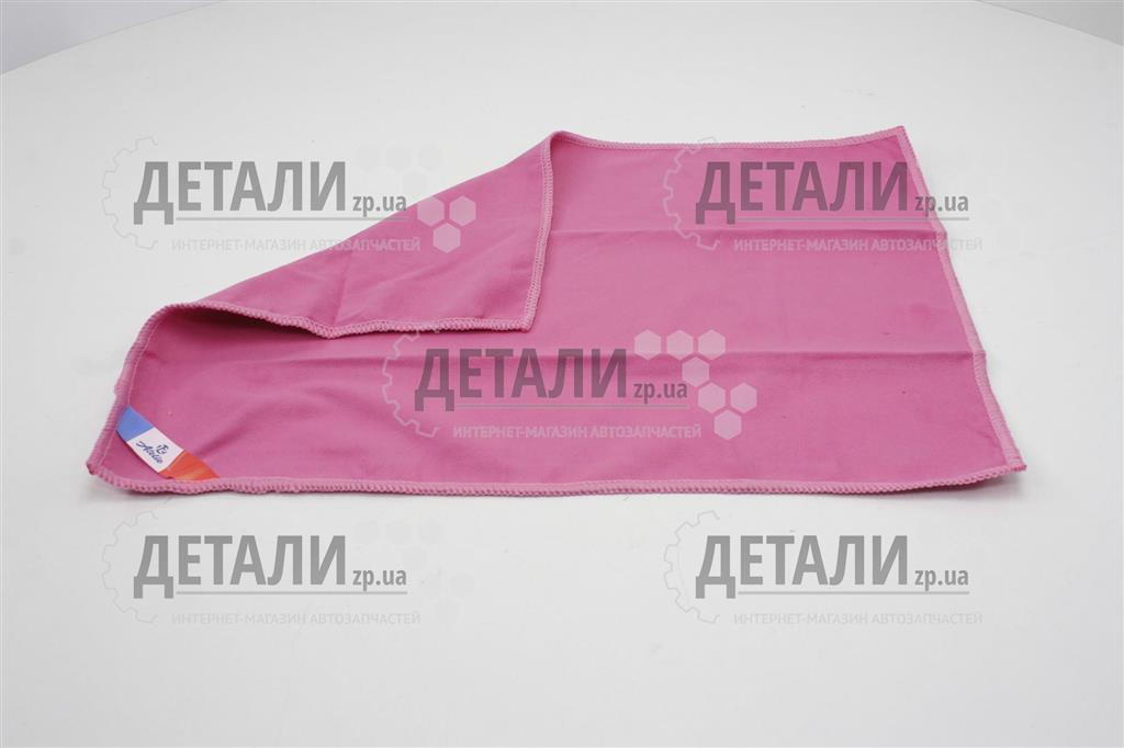 Салфетка автомобильная (Микрофибра) розовая для полировки 12 Atelie