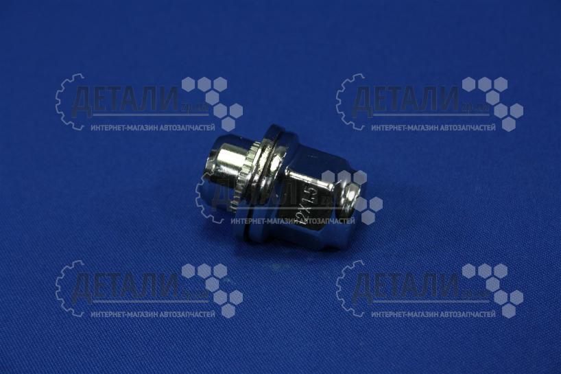 yui.w Гайка М12x1.5х37,5 колеса TOYOTA хром с шайбой (плоская шляпка