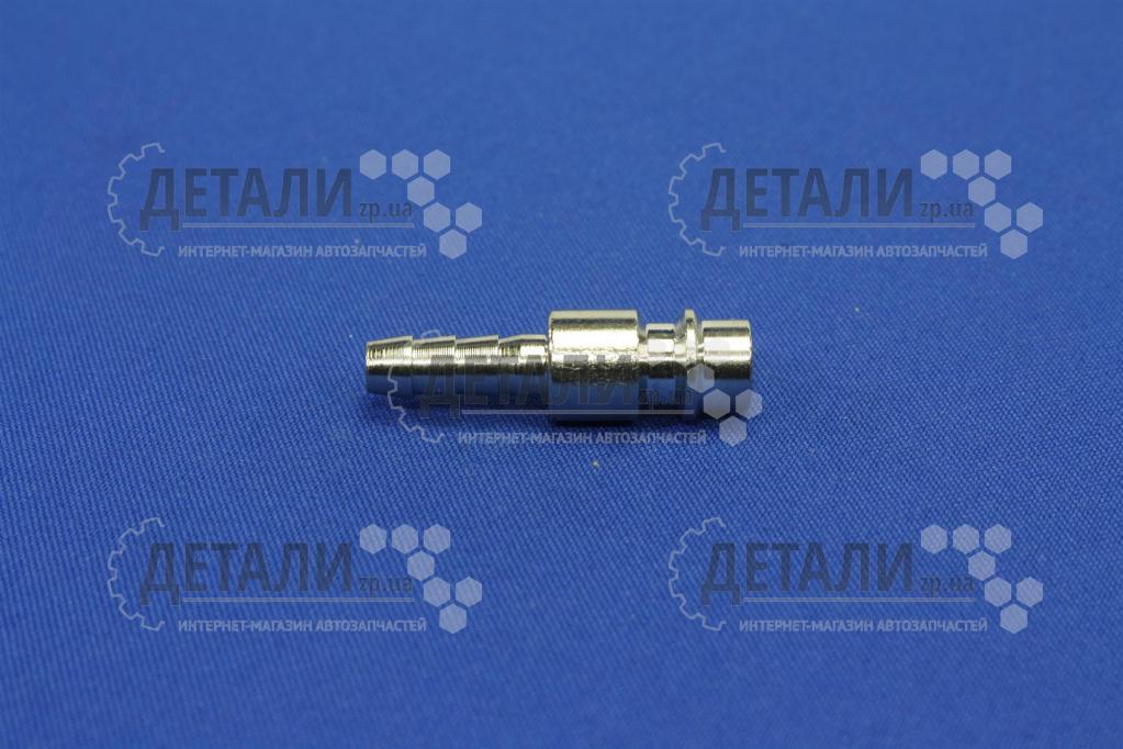 Соединитель 6 мм елочка для шланга компрессора (быстроразъем папа) RIDER