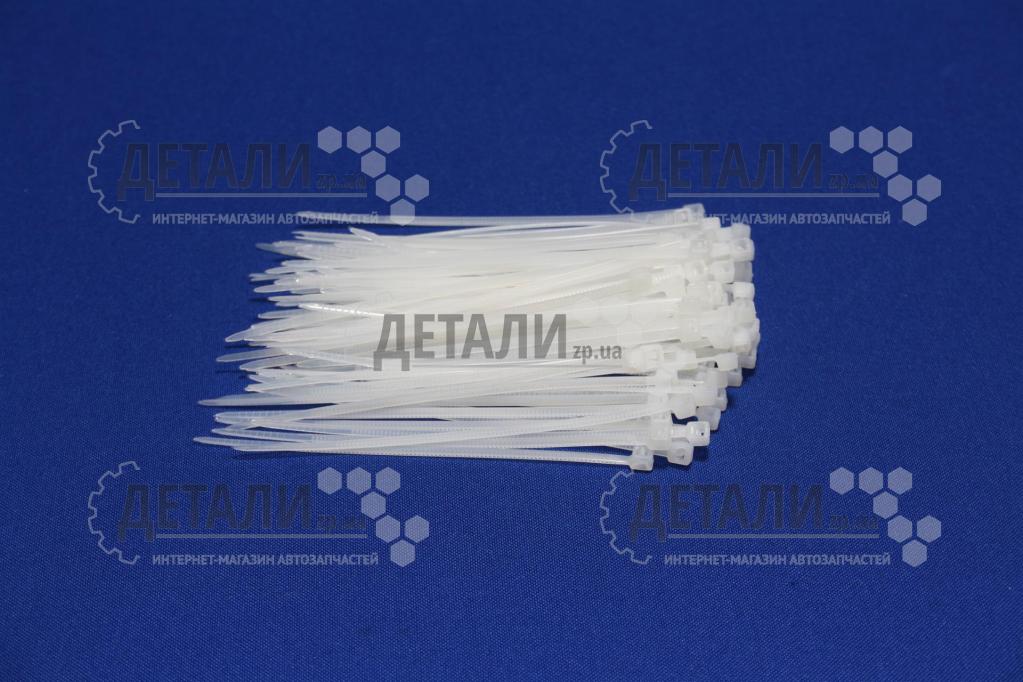 Хомут пластиковий 100х3 (100 шт) білий Китай