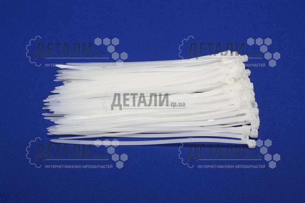 Хомут пластиковий 200х5 (100 шт) білий Китай