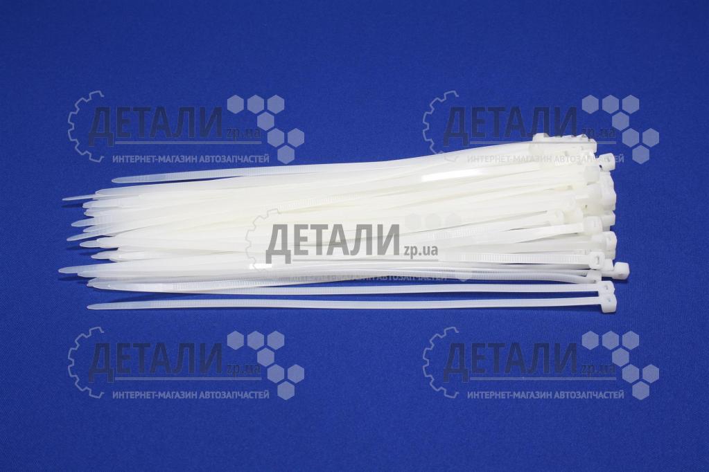 Хомут пластиковий 250х5 (100 шт) білий Китай