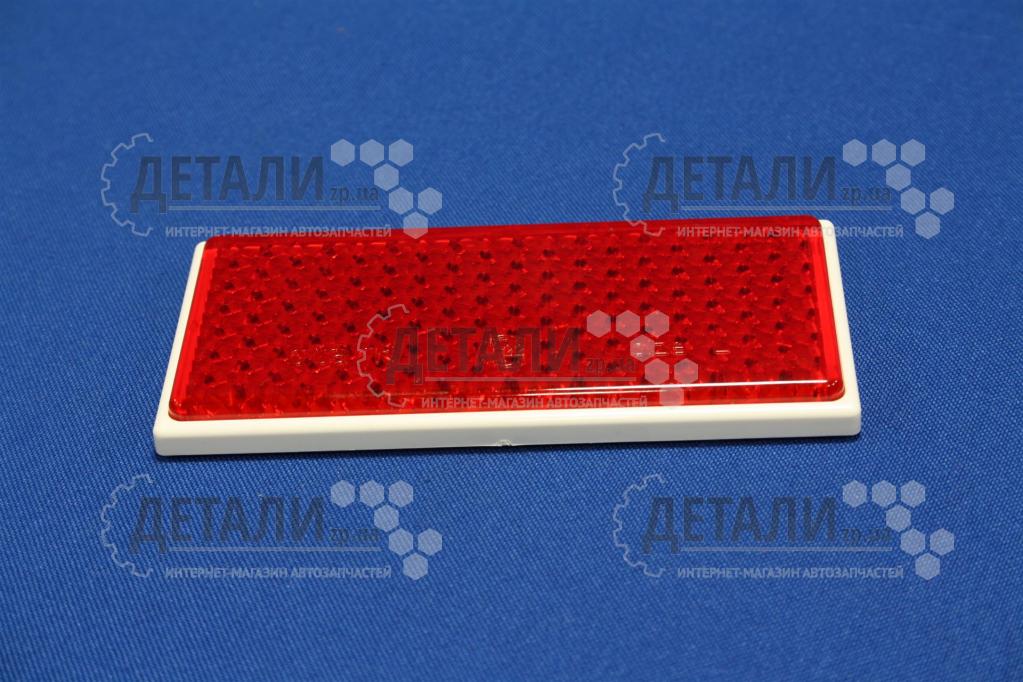 Світловідбивач прямокутний червоний (катафот) самоклейка