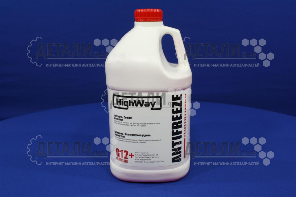 Охолоджуюча рідина (антифриз, тосол) 3.78л HighWay (4.19кг/3.78л) (концентрат -80)(червоний) (охолоджувальна рідина)