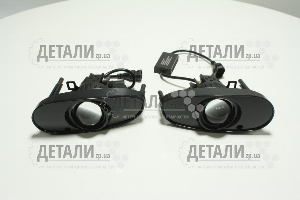 Фара протитум Ланос к-т LED з лінзою колір білий+жовтий