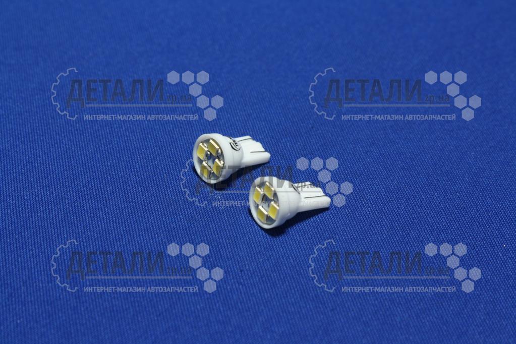 Світлодіод безцокольний габаритів 4SMD діод білий 12V комплект TEMPEST