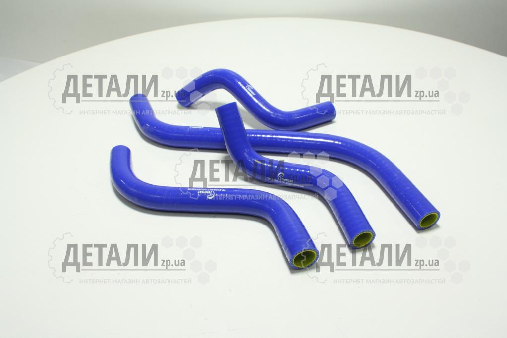 Патрубок опалювача 2108, 2109, 21099 мотор+салон комплект 4шт силікон TEMPEST (шланг обігрівача)