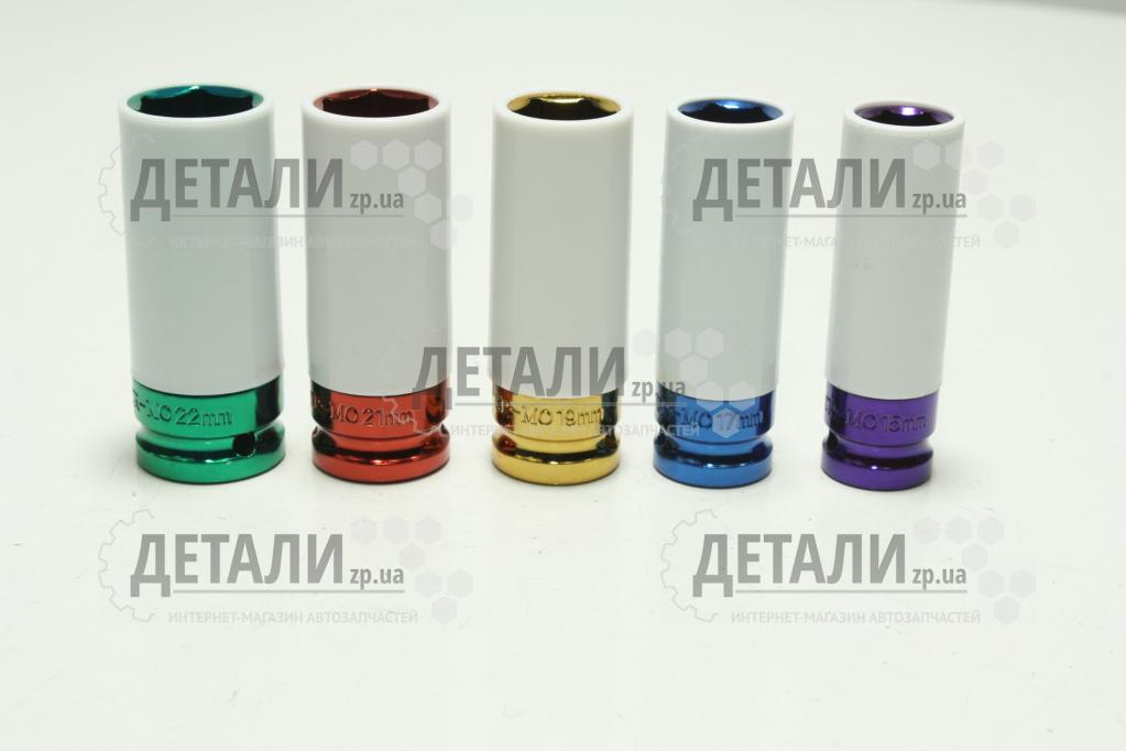 Набор головок  5 предмета 1/2 " 15, 17, 19, 21,22 ударные высокие STRONA