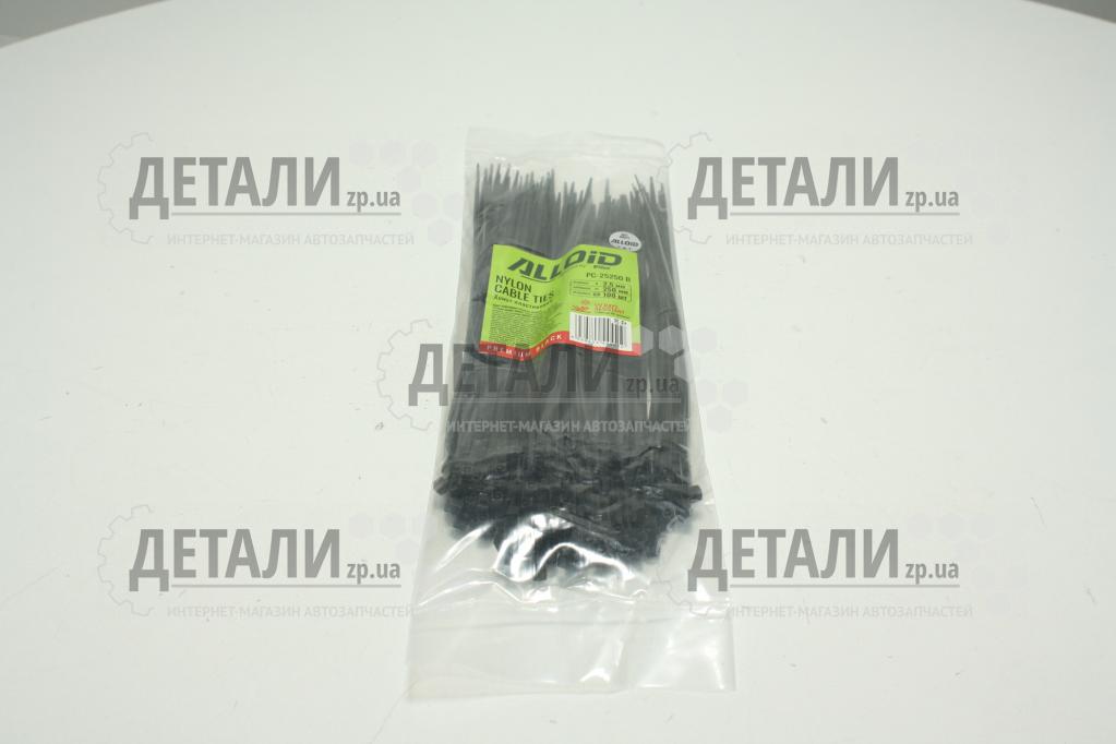 Хомут пластиковый 250х2,5 (100 шт) черный Alloid