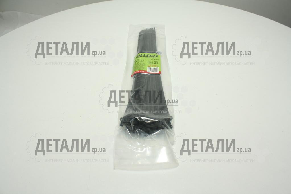 Хомут пластиковый 370х3,6 (100 шт) черный Alloid