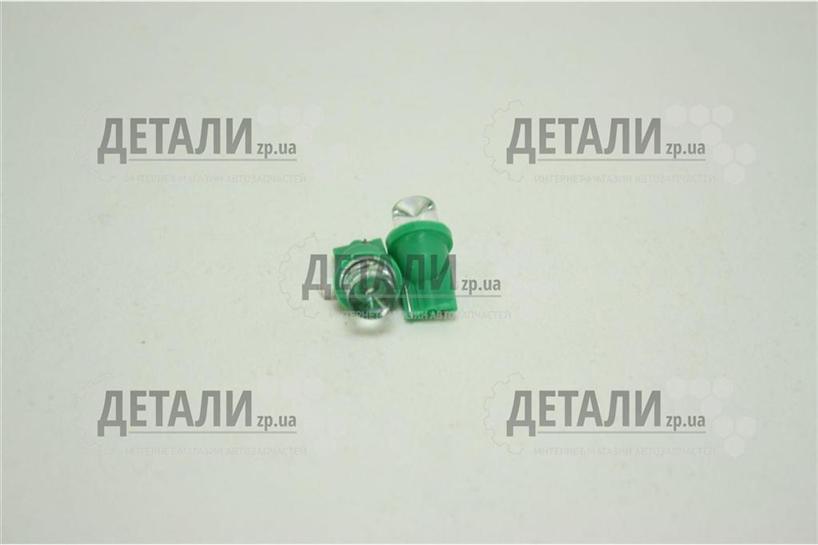 Светодиод бесцокольный габаритов панель приборов зеленый комплект 12V