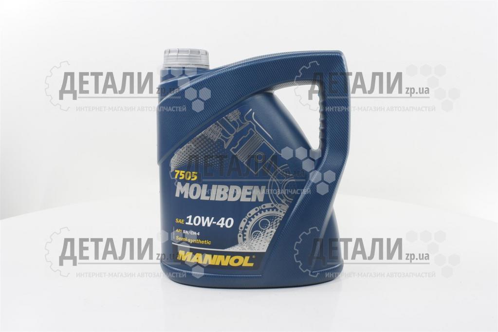 Олива моторна MANNOL 10W40 4л Molibden Benzin (напівсинтетика)
