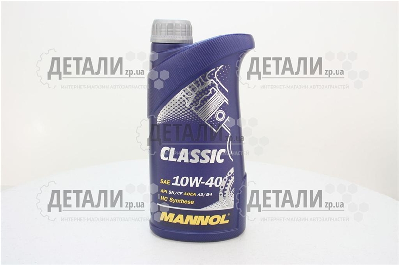 Олива моторна MANNOL 10W40 1л (напівсинтетика) Classic
