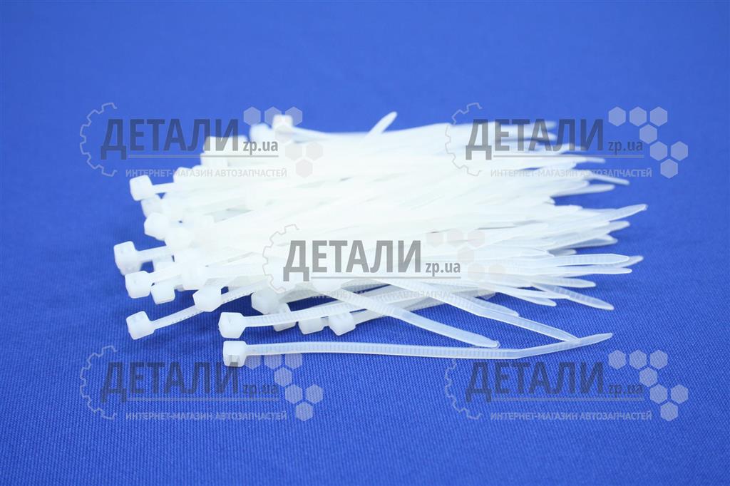 Хомут пластиковий 80Х3 (100 шт) білий APRO