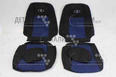 Чехлы сидений 2108, 2109, 21099 гобелен с синими вставками комплект Украина