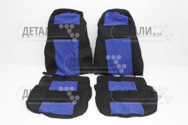 Чехлы сидений 2104, 2105, 2107 черные с синими вставками комплект Украина