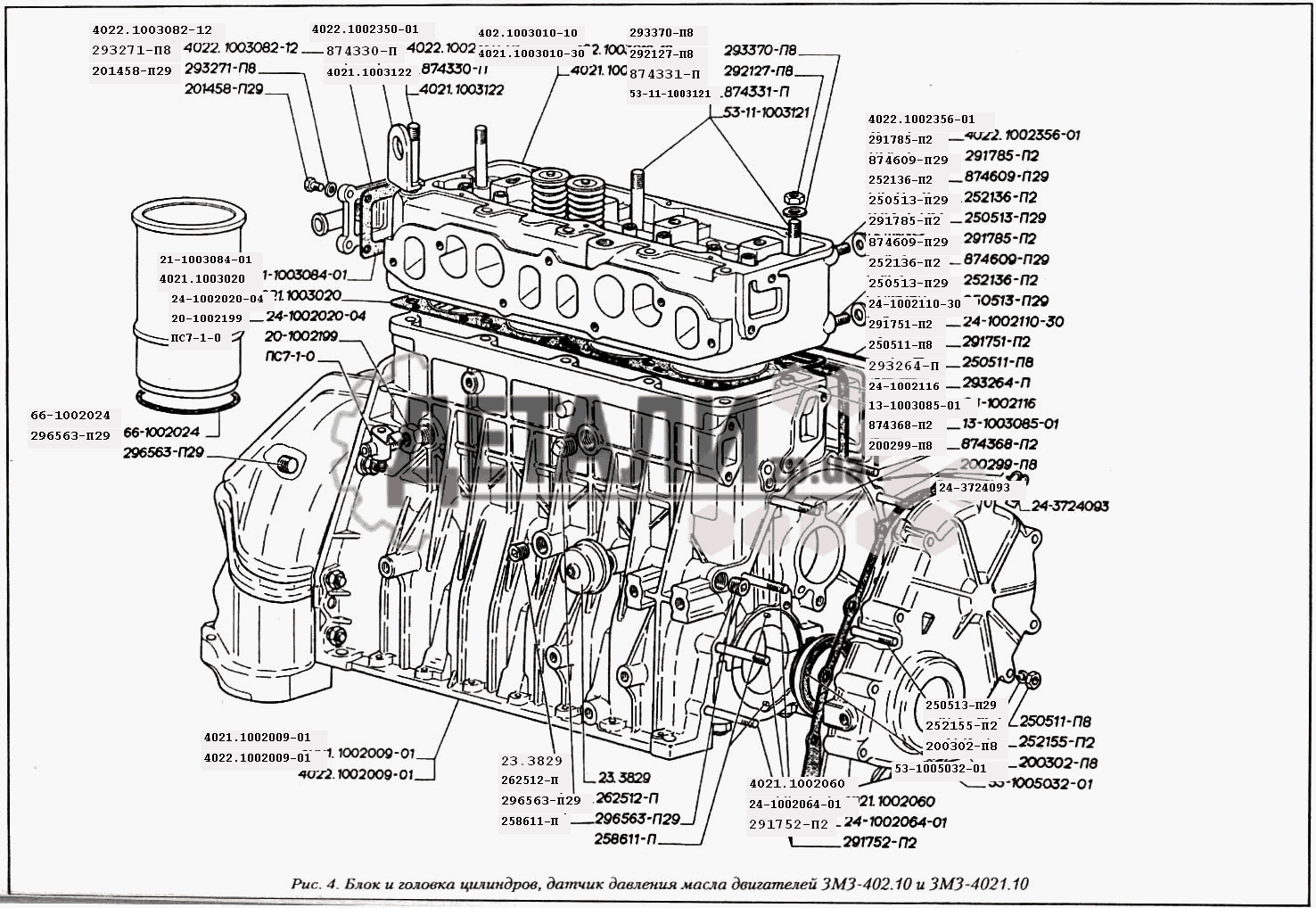 Двигатель змз 4021