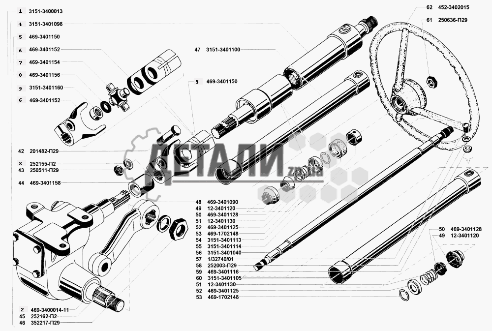 Эл схема уаз 31514