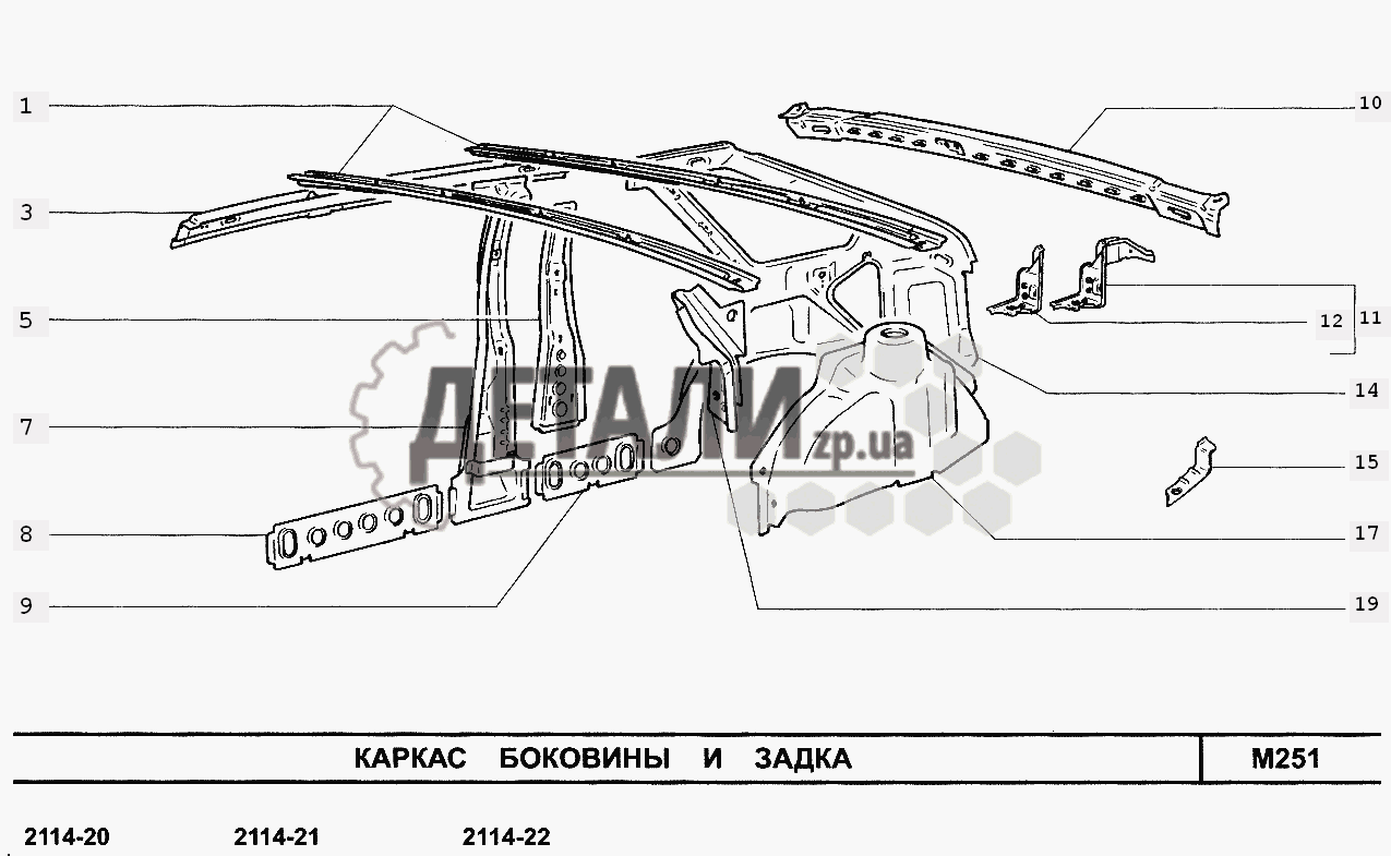 Боковина ваз 2115