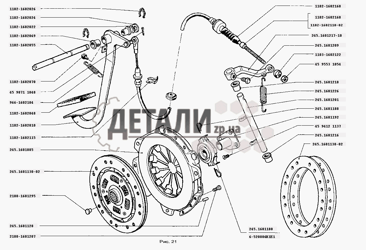 Схема сцепления минск