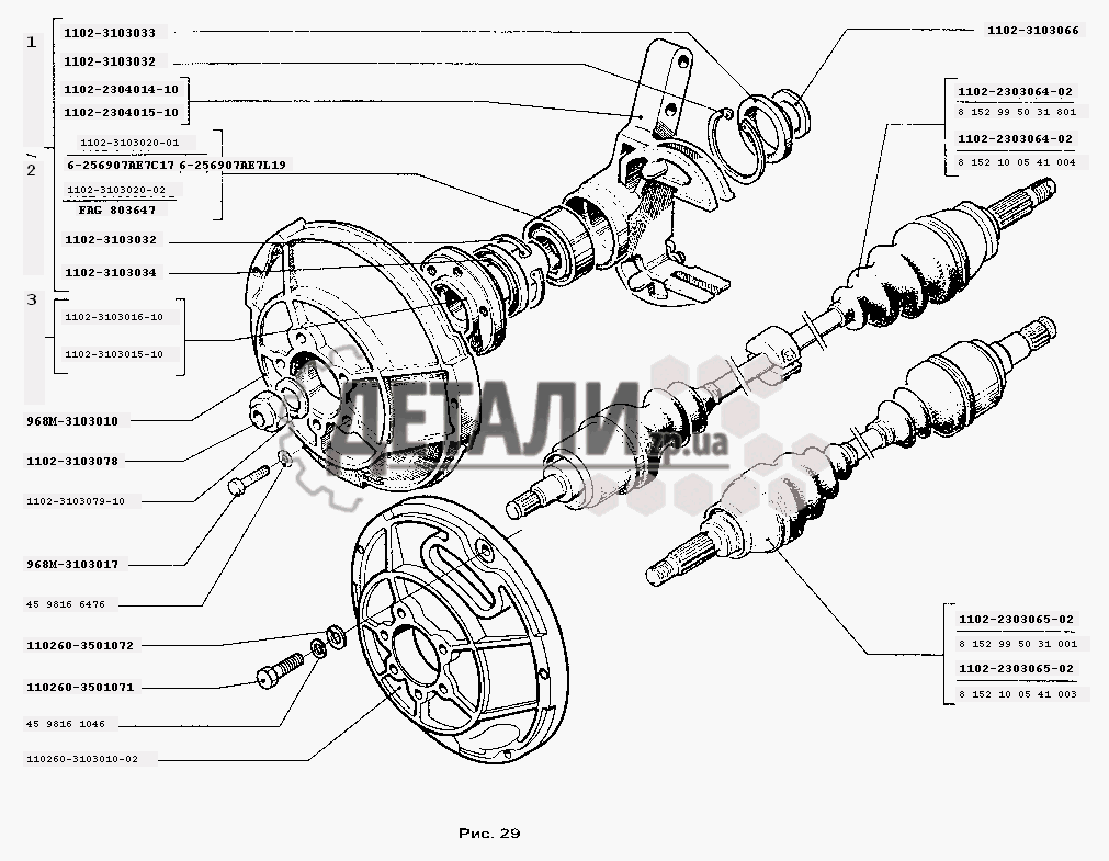 Валы шарнирные фото