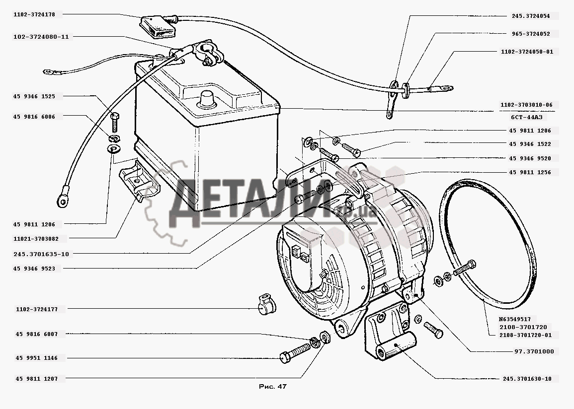 Заз 1102 электропроводка